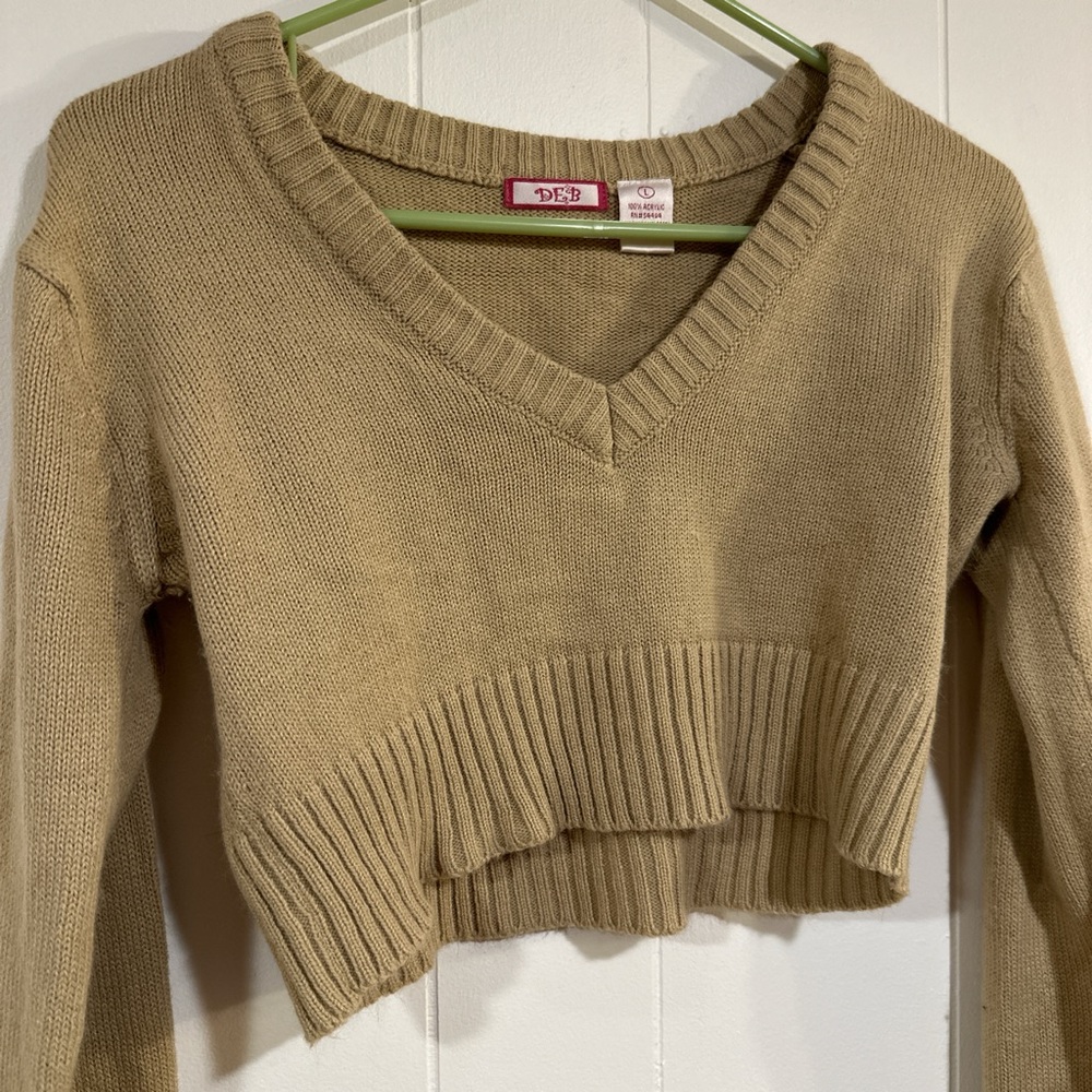 Deb Tan V-Neck Sweater